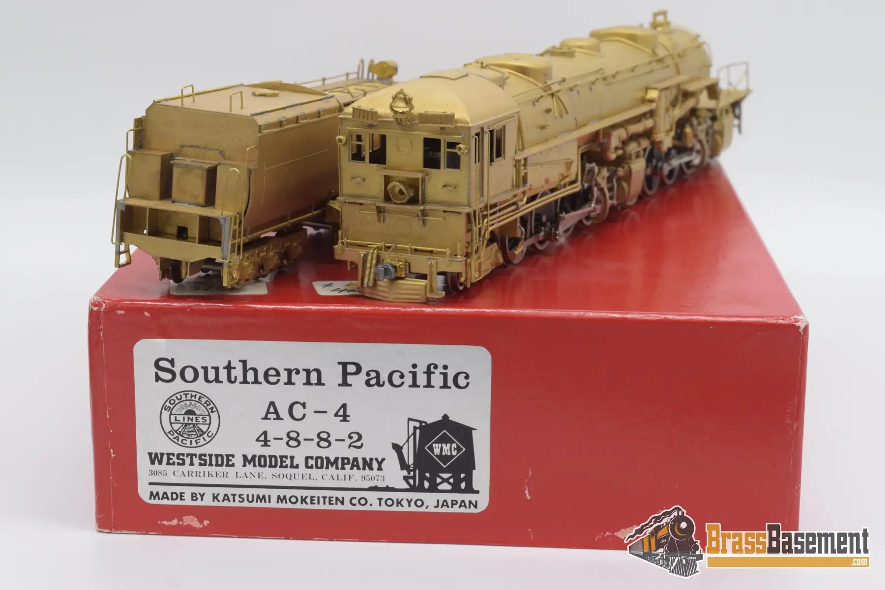 HO Brass - Westside Southern Pacific 4-8-8-2 AC-4 Cab Forward - Unpainted -  KTM