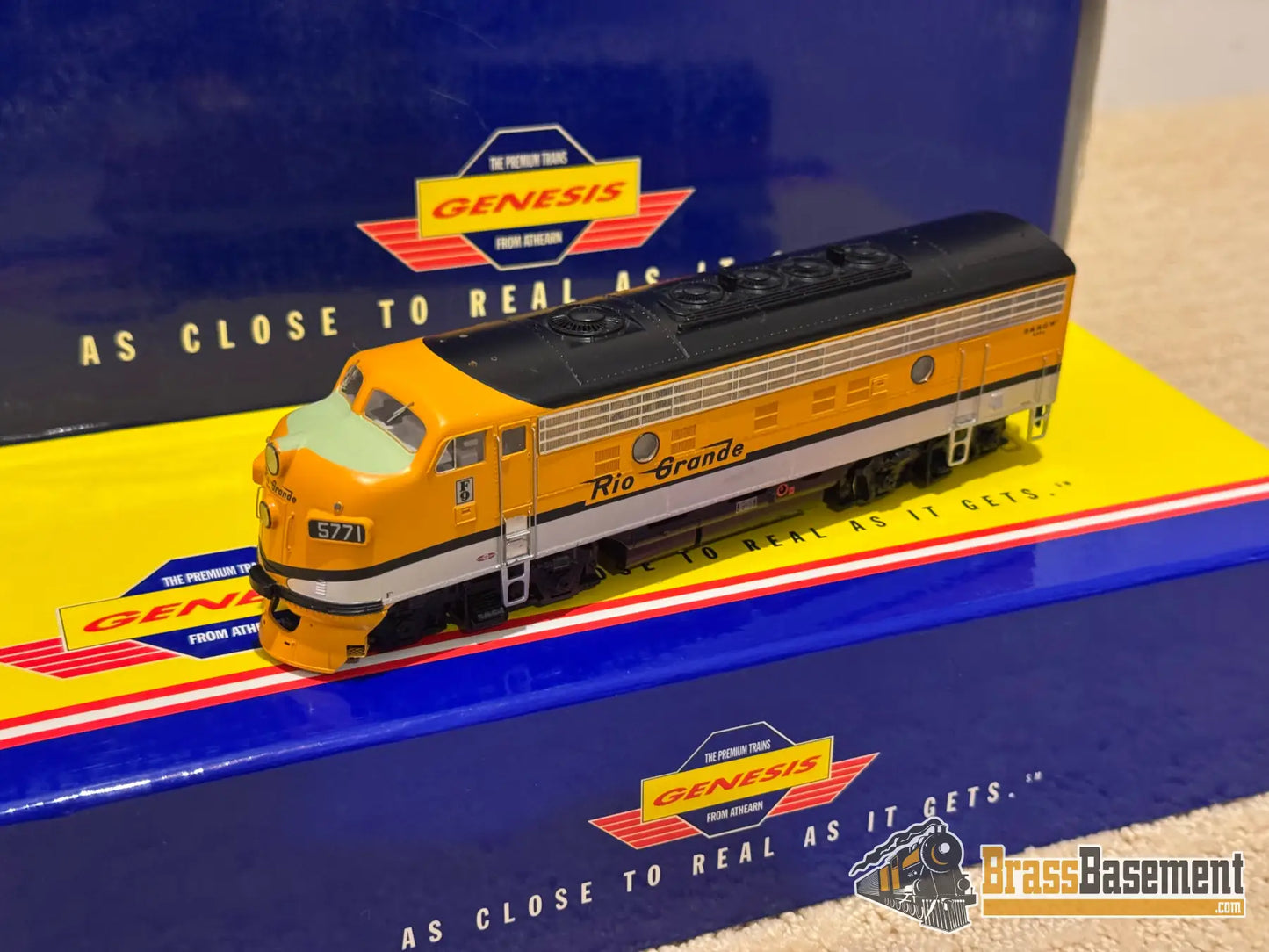 Athearn Genesis G3252A/B/C Rio Grande F-9 Abb Set ‘Rg Zephyr’ - Dcc Ready Model Train