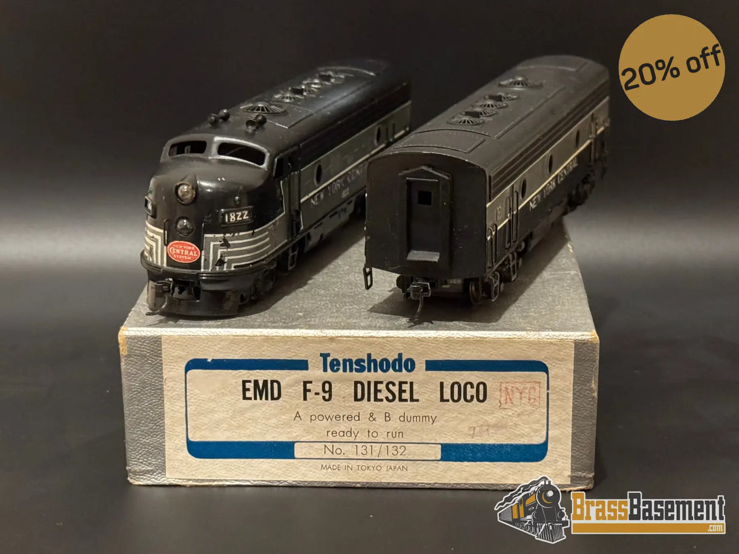 Ho Brass - Tenshodo Nyc New York Central F-9 Ab Set Fp Diesel