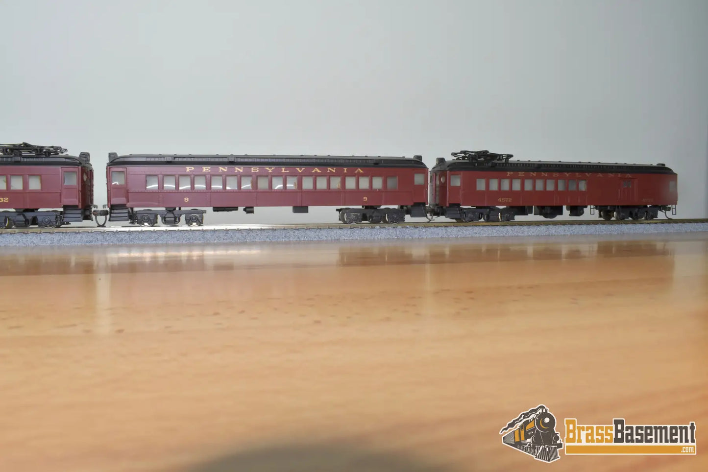 Ho Brass - Alco Models X-116S Prr Pennsylvania Railroad Mp54 3 Car Set Custom Painted Electric