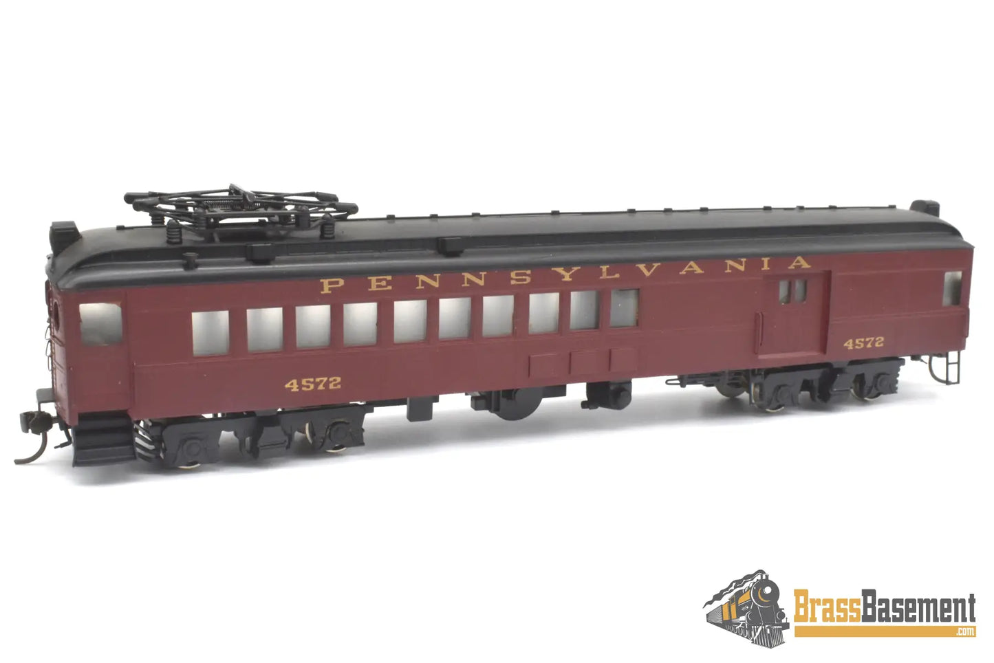 Ho Brass - Alco Models X-116S Prr Pennsylvania Railroad Mp54 3 Car Set Custom Painted Electric