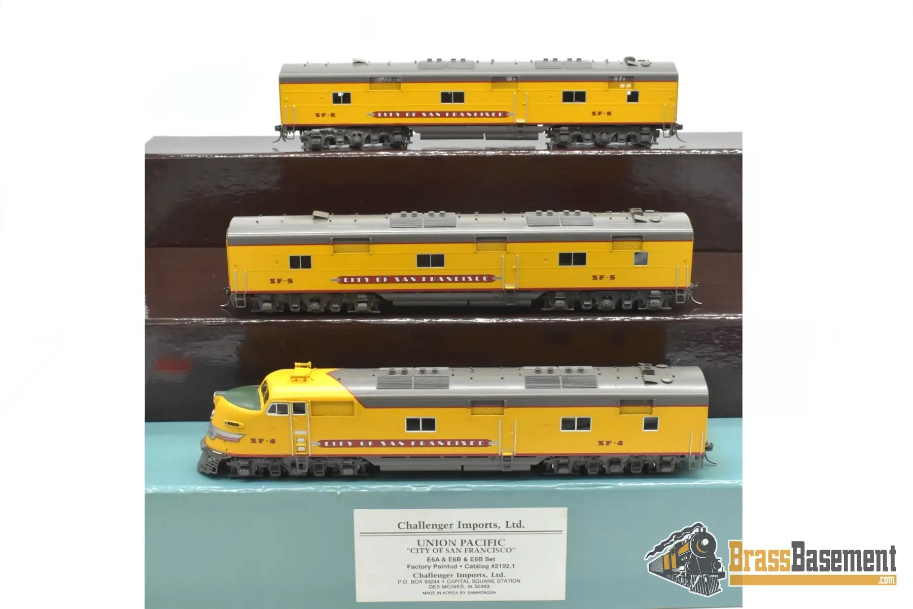 HO Brass - CIL 2192.1 Union Pacific UP E-6 ABB Set COSF City of San Francisco - F/P Diesel