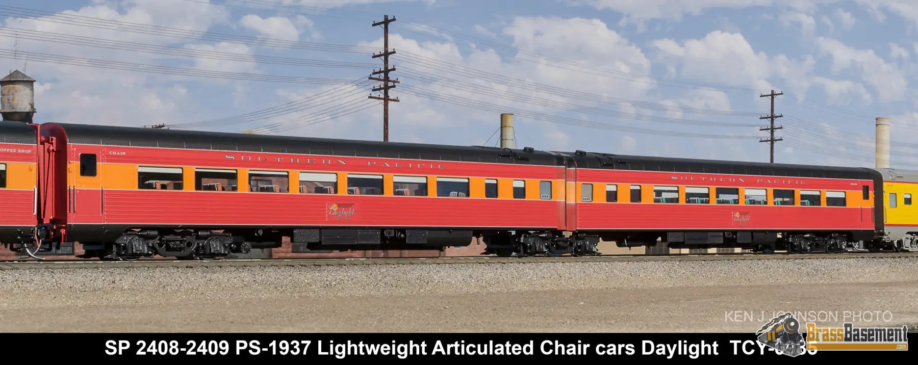 Ho Brass - Coach Yard 0988 The ’Starlight’ Train Daylight Overland Two - Tone And Green Paint!