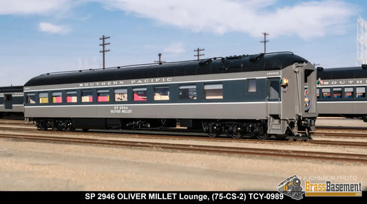 Ho Brass - Coach Yard 0989 Southern Pacific Sp Snack Lounge Parlor ’Oliver Millet’ #2496 F/P