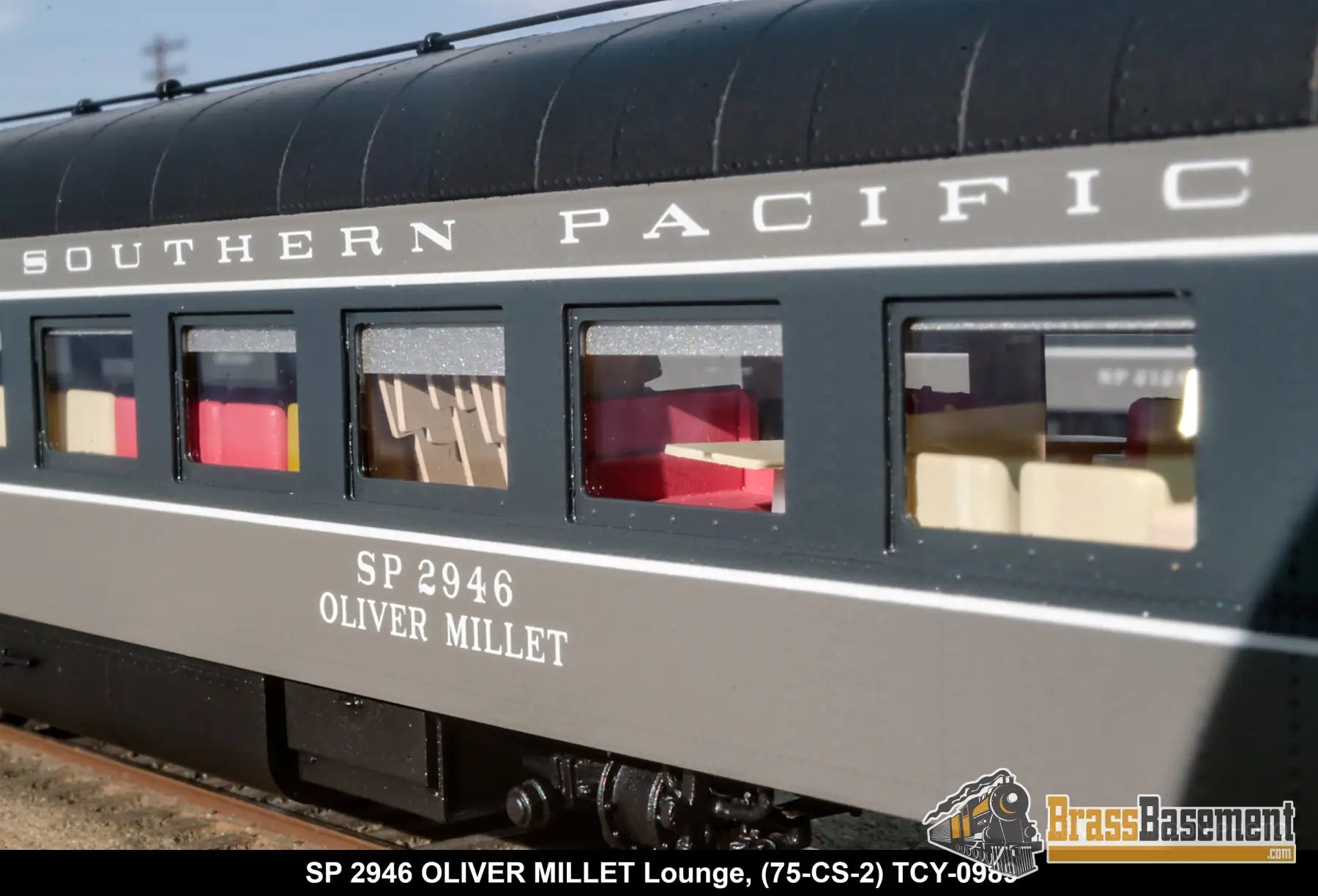 Ho Brass - Coach Yard 0989 Southern Pacific Sp Snack Lounge Parlor ’Oliver Millet’ #2496 F/P