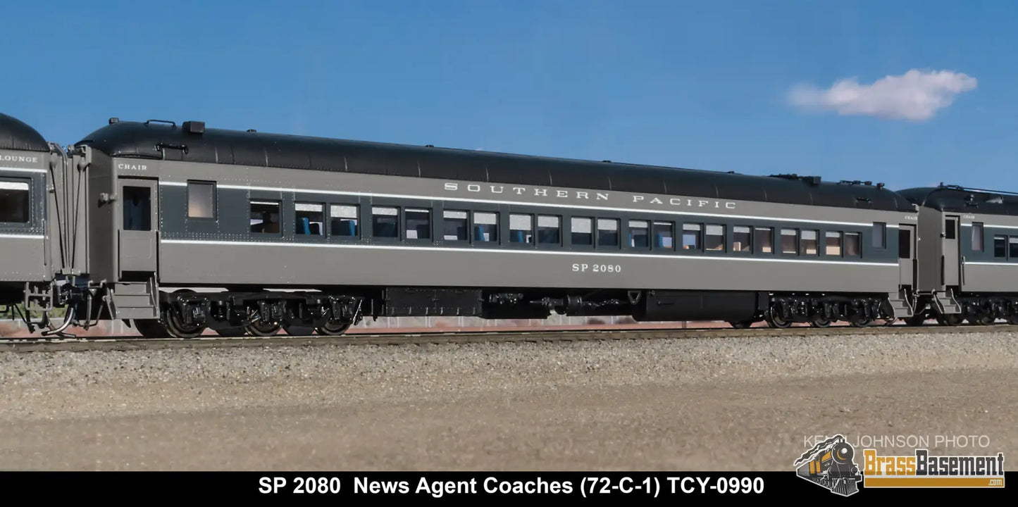 Ho Brass - Coach Yard 0990 The ’Del Monte’ Train Two-Tone 5 Cars Brand New Passenger