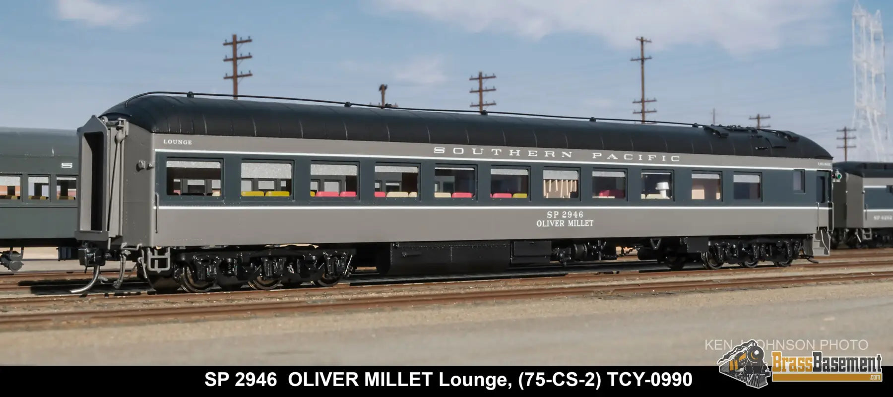 Ho Brass - Coach Yard 0990 The ’Del Monte’ Train Two-Tone 5 Cars Brand New Passenger