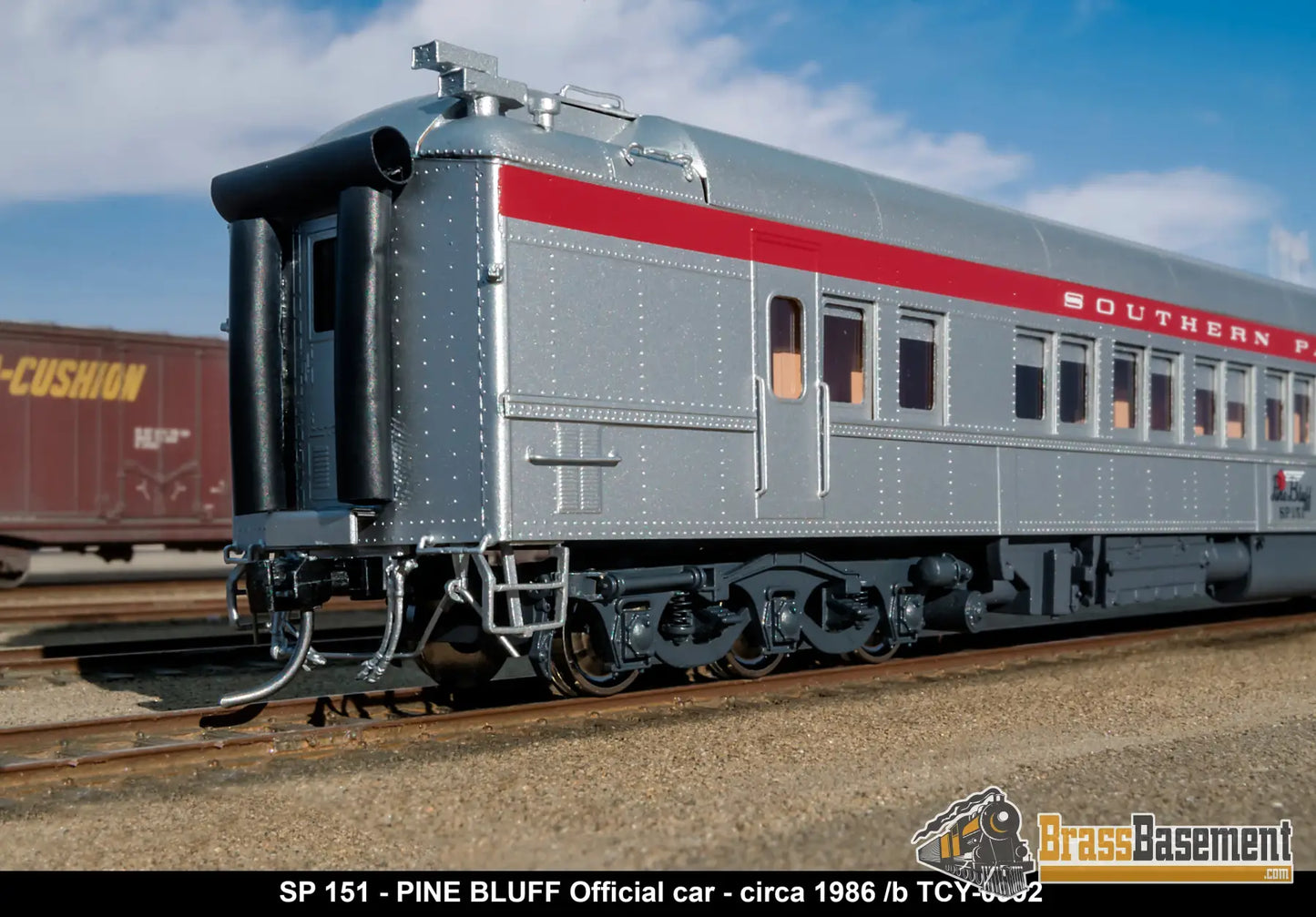 Ho Brass - Coach Yard 0992 Southern Pacific Sp Official’s Car ’Pine Bluff’ #151 F/P 1986 Sss