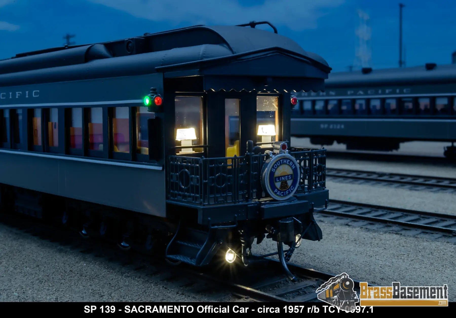 Ho Brass - Coach Yard 0997.1 Southern Pacific Sp Official’s Car ’Sacramento’ #139 F/P 1957