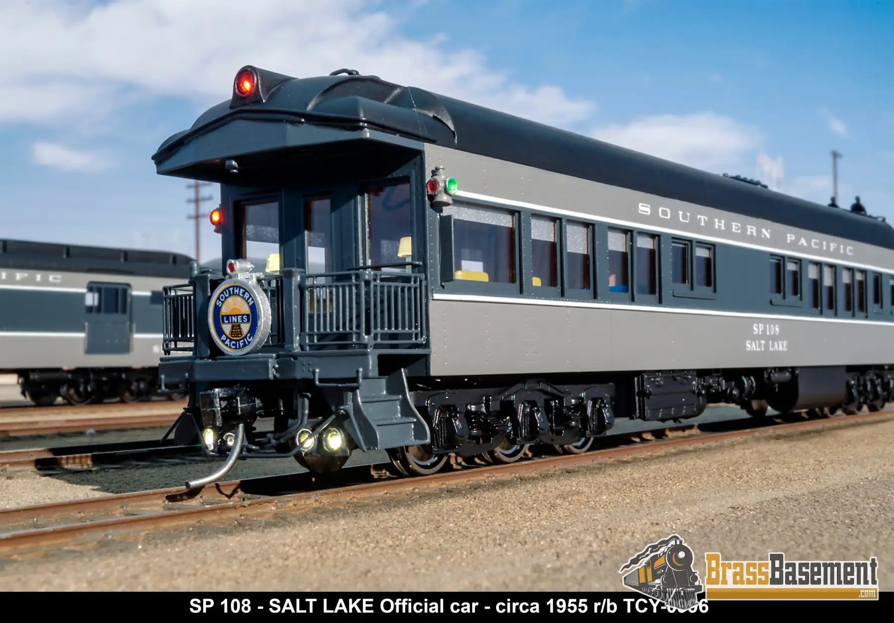 Ho Brass - Coach Yard 0998 Southern Pacific Sp Official’s Car ’Salt Lake’ #108 F/P 1955 Ttg