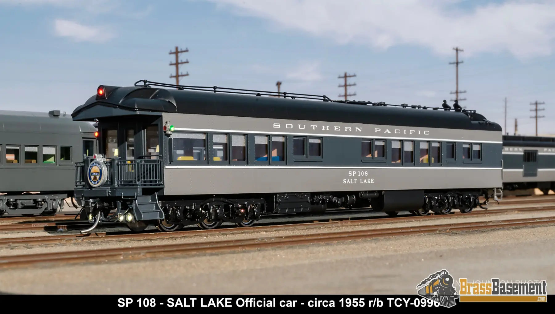 Ho Brass - Coach Yard 0998 Southern Pacific Sp Official’s Car ’Salt Lake’ #108 F/P 1955 Ttg