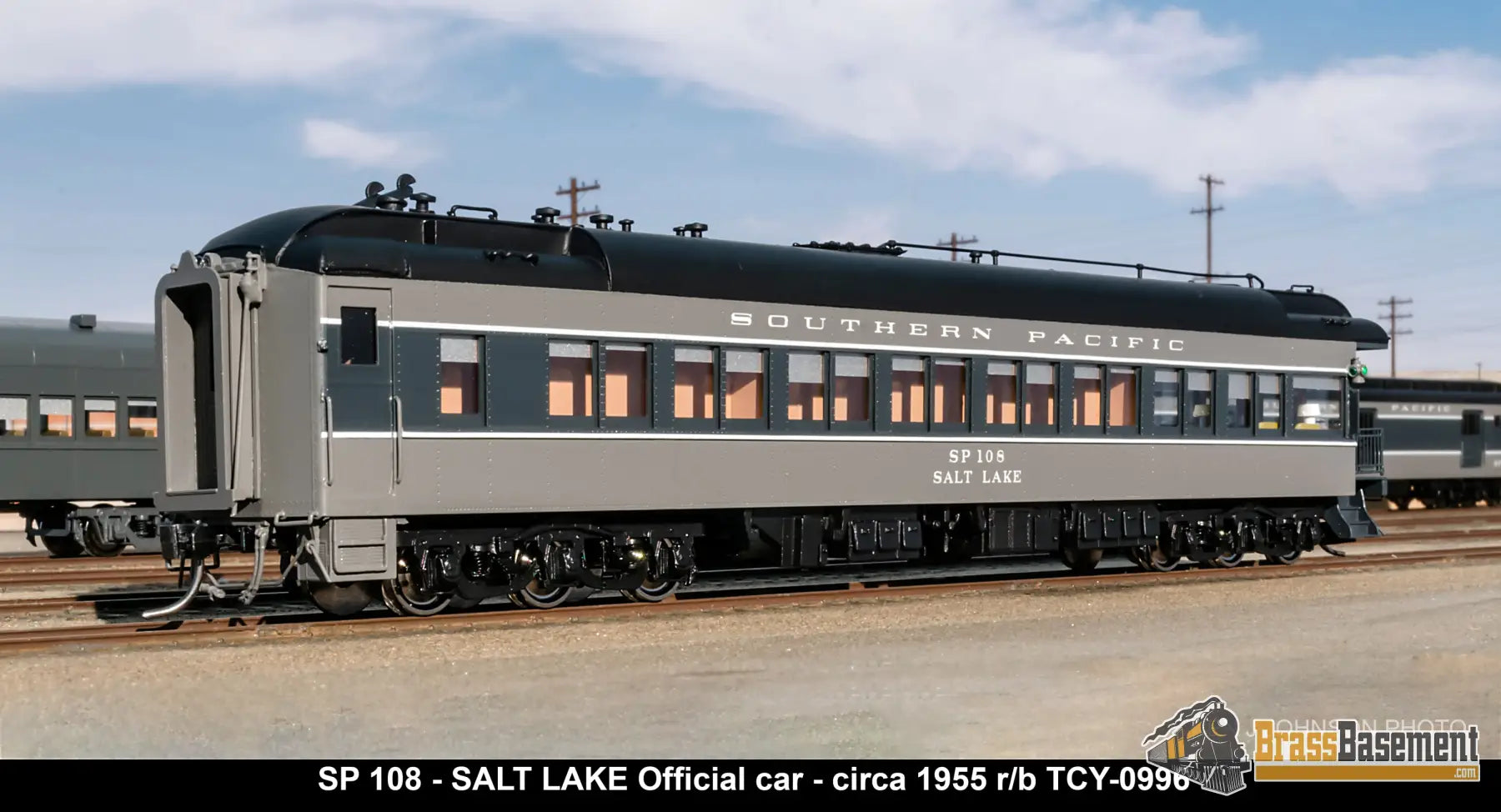 Ho Brass - Coach Yard 0998 Southern Pacific Sp Official’s Car ’Salt Lake’ #108 F/P 1955 Ttg