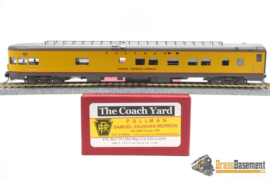 Ho Brass - Coach Yard Tcy 1845Y Union Pacific Up Pullman ‘ Samuel Vaughan Merrick’ F/P