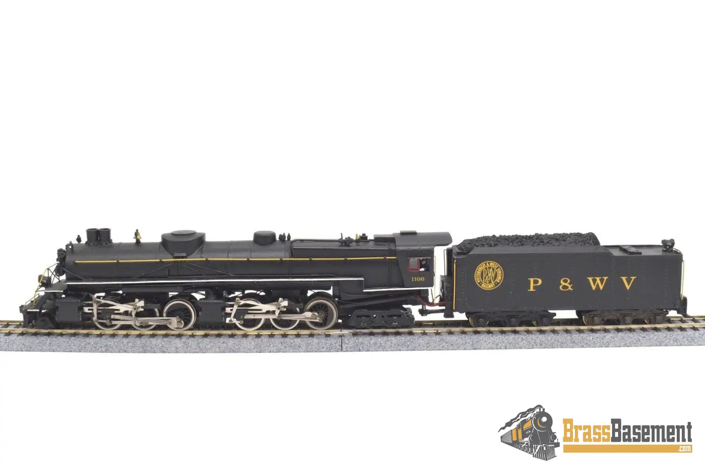 Ho Brass/Diecast - Pittsburgh & West Virginia P&Wv 2 - 6 - 6 - 4 Custom Built Sound Dcc Steam