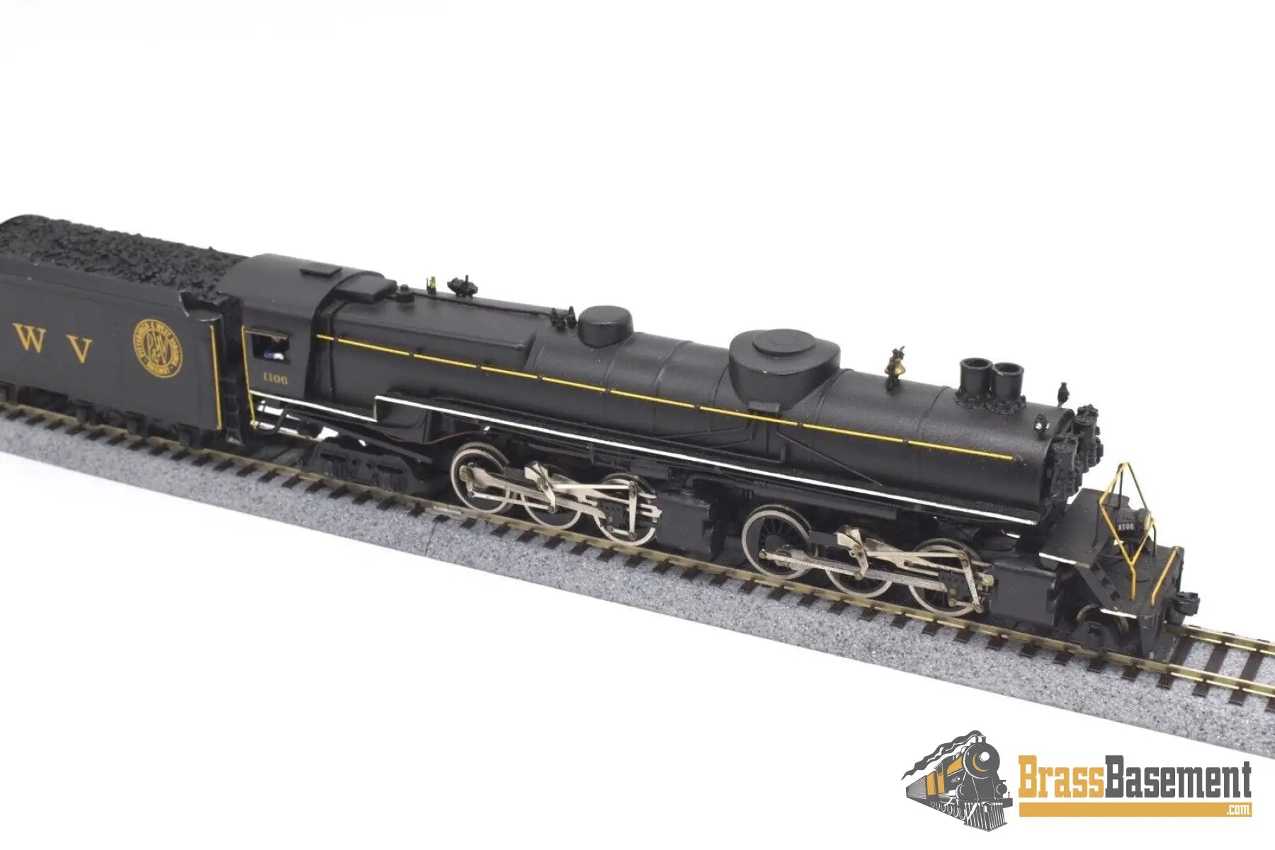 Ho Brass/Diecast - Pittsburgh & West Virginia P&Wv 2 - 6 - 6 - 4 Custom Built Sound Dcc Steam