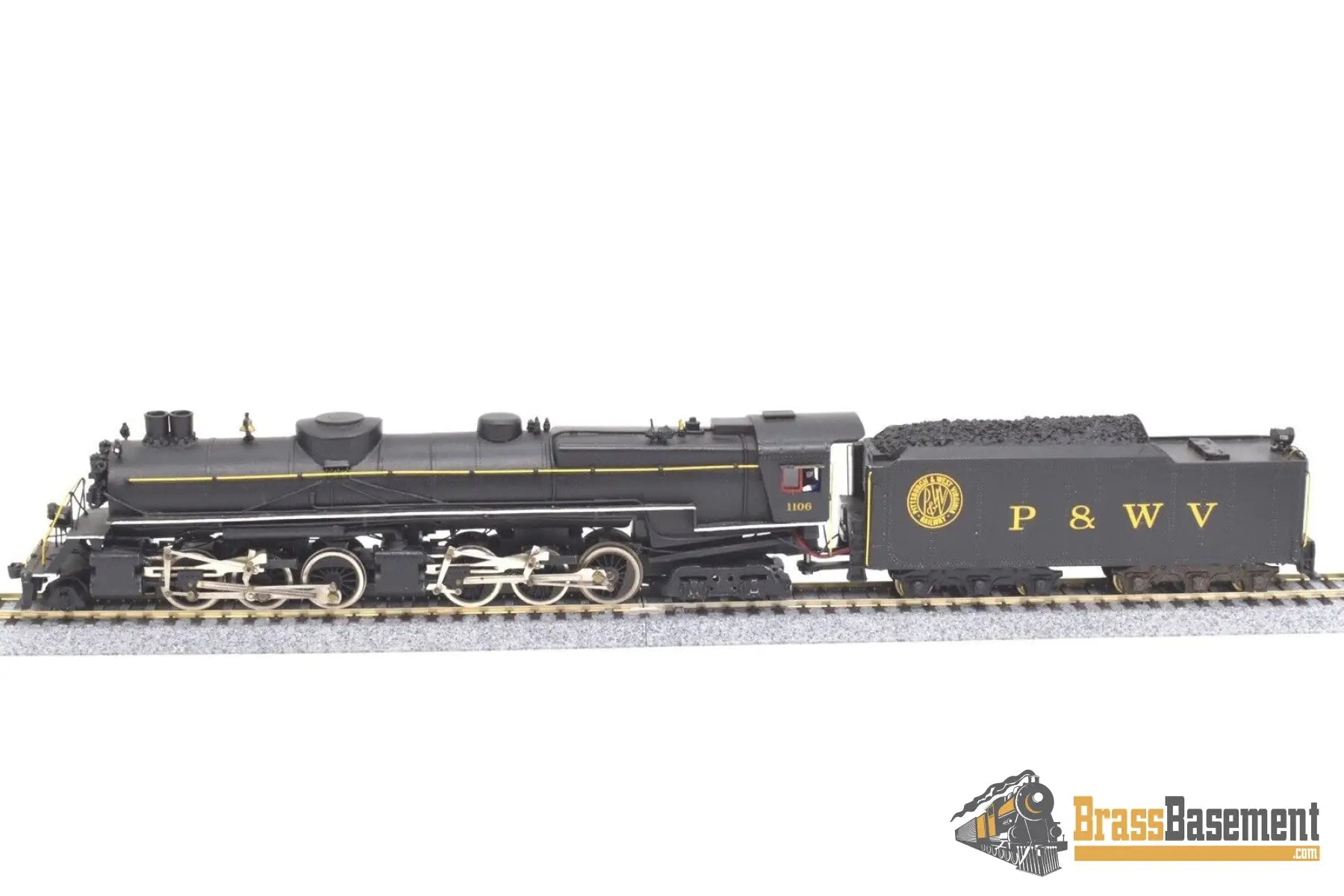 Ho Brass/Diecast - Pittsburgh & West Virginia P&Wv 2 - 6 - 6 - 4 Custom Built Sound Dcc Steam