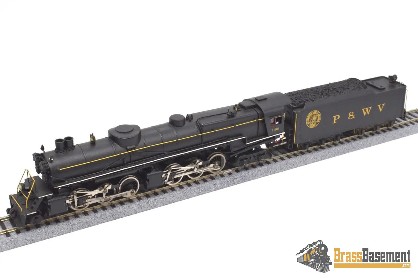 Ho Brass/Diecast - Pittsburgh & West Virginia P&Wv 2 - 6 - 6 - 4 Custom Built Sound Dcc Steam