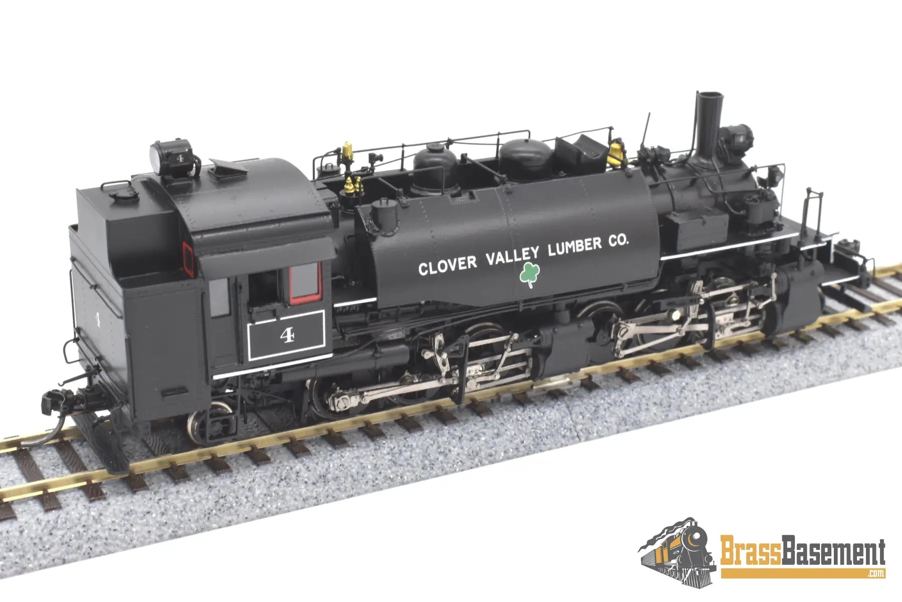 Ho Brass - Div Dp - 4402.004 Clover Valley Lumber Co. 2 - 6 - 6 - 2T #4 🍀 F/P New Steam