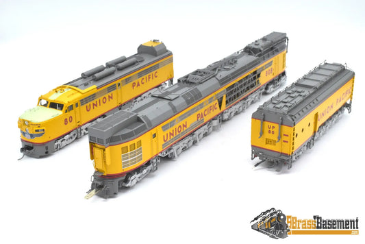 Ho Brass - Division Point Div Union Pacific Up #80 Coal Turbine 3 Unit Set Dcc/Sound New