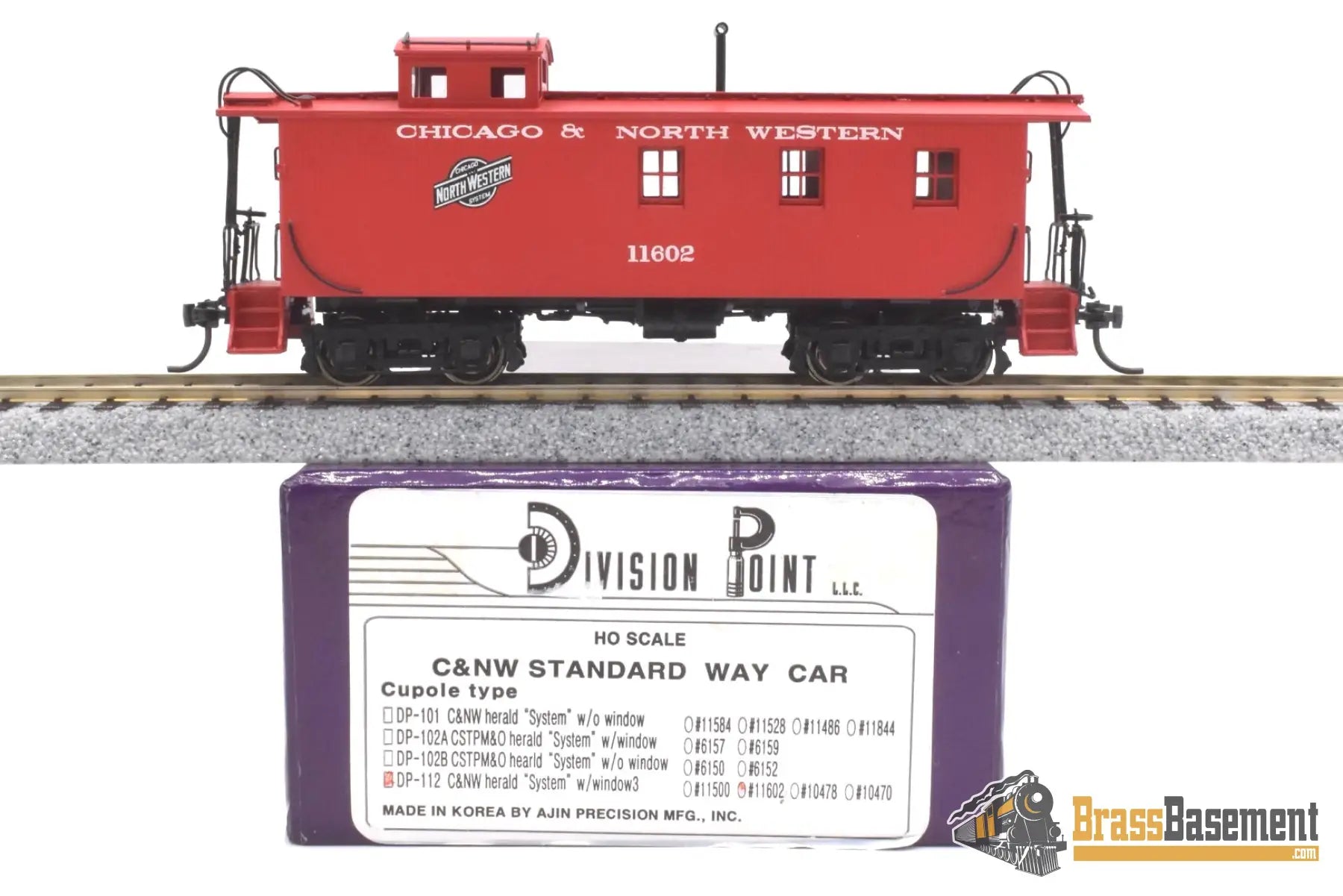 Ho Brass - Dp-112 Division Point Chicago & Northwestern C&Nw Caboose System Herald