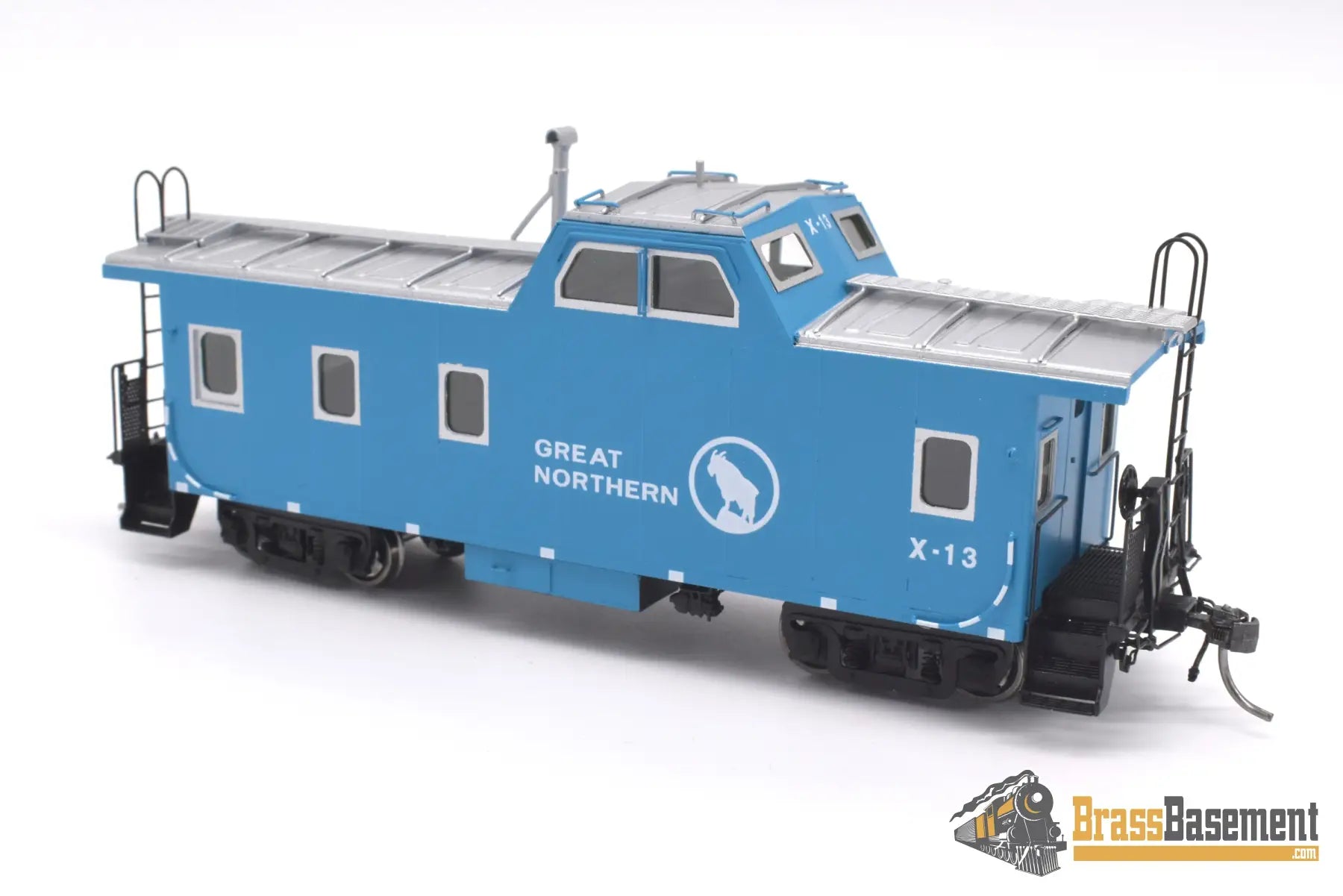 Ho Brass - Dp - 4381.20 Division Point Great Northern Gn X13 Streamlined Caboose Big Sky Blue New