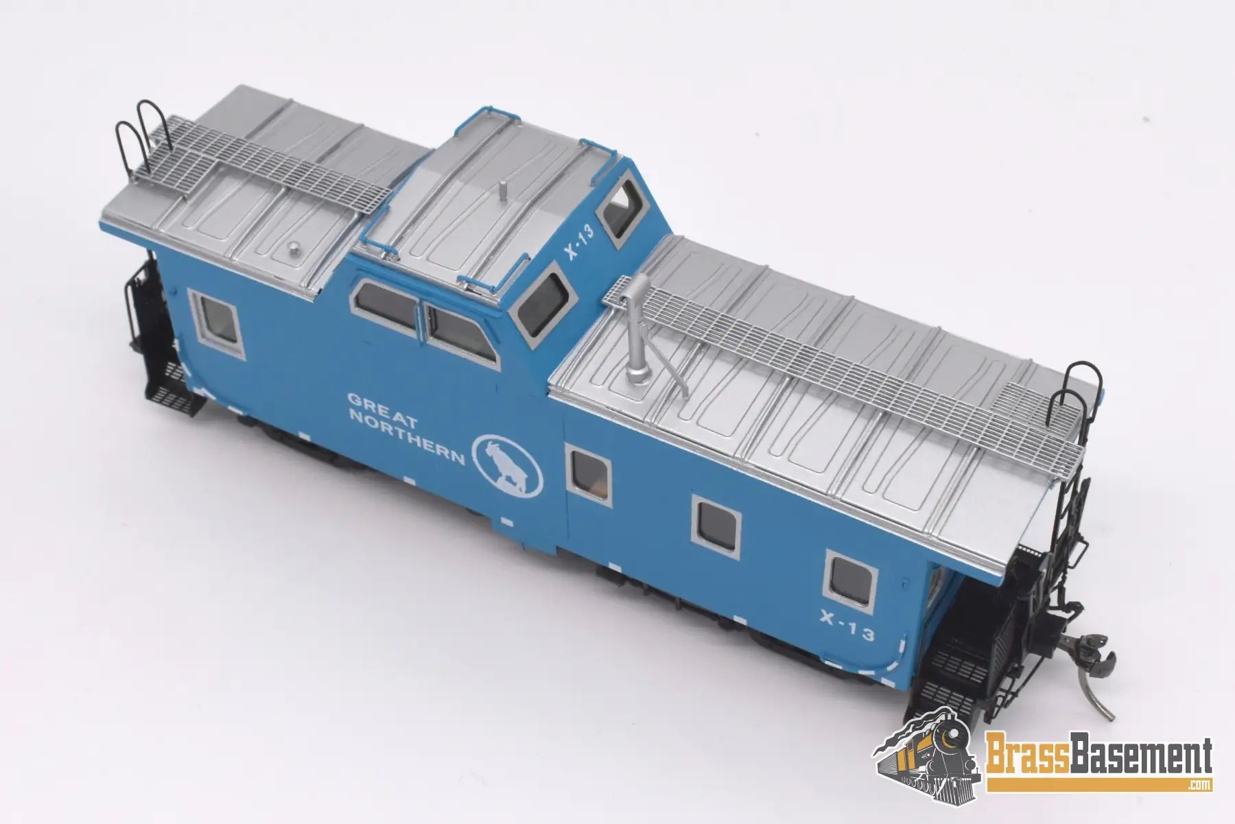 Ho Brass - Dp - 4381.20 Division Point Great Northern Gn X13 Streamlined Caboose Big Sky Blue New