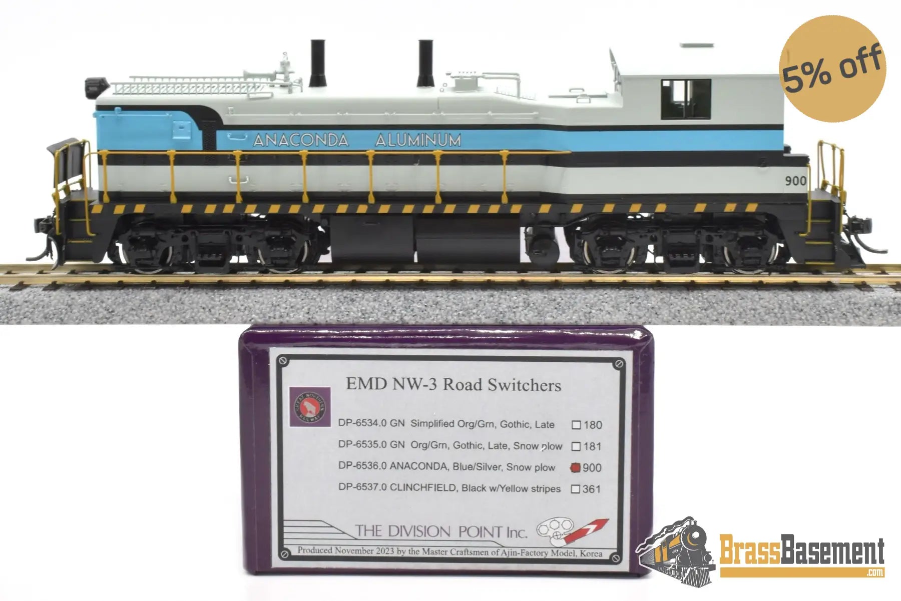 Ho Brass - Dp - 6536.0 Division Point Anaconda Aluminum Emd Nw - 3 #900 New 1 Of 10 Diesel