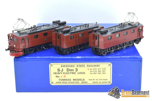 Ho Brass - Fomras Models Swedish State Railway Sj Dm3 Heavy Electric Built In Japan