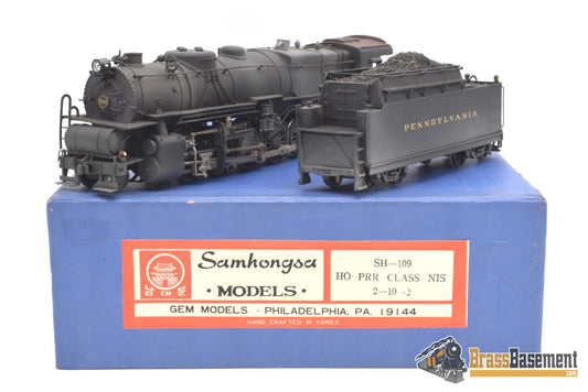 Ho Brass - Gem Sh - 109 Pennsylvania Prr N1S 2 - 10 - 2 #7481 Custom Painted Nice Steam