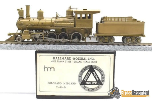 Ho Brass - Hallmark Colorado Midland 2-8-0 115 Class 1977 Run ’Pikes Peake Route’ Unpainted Steam