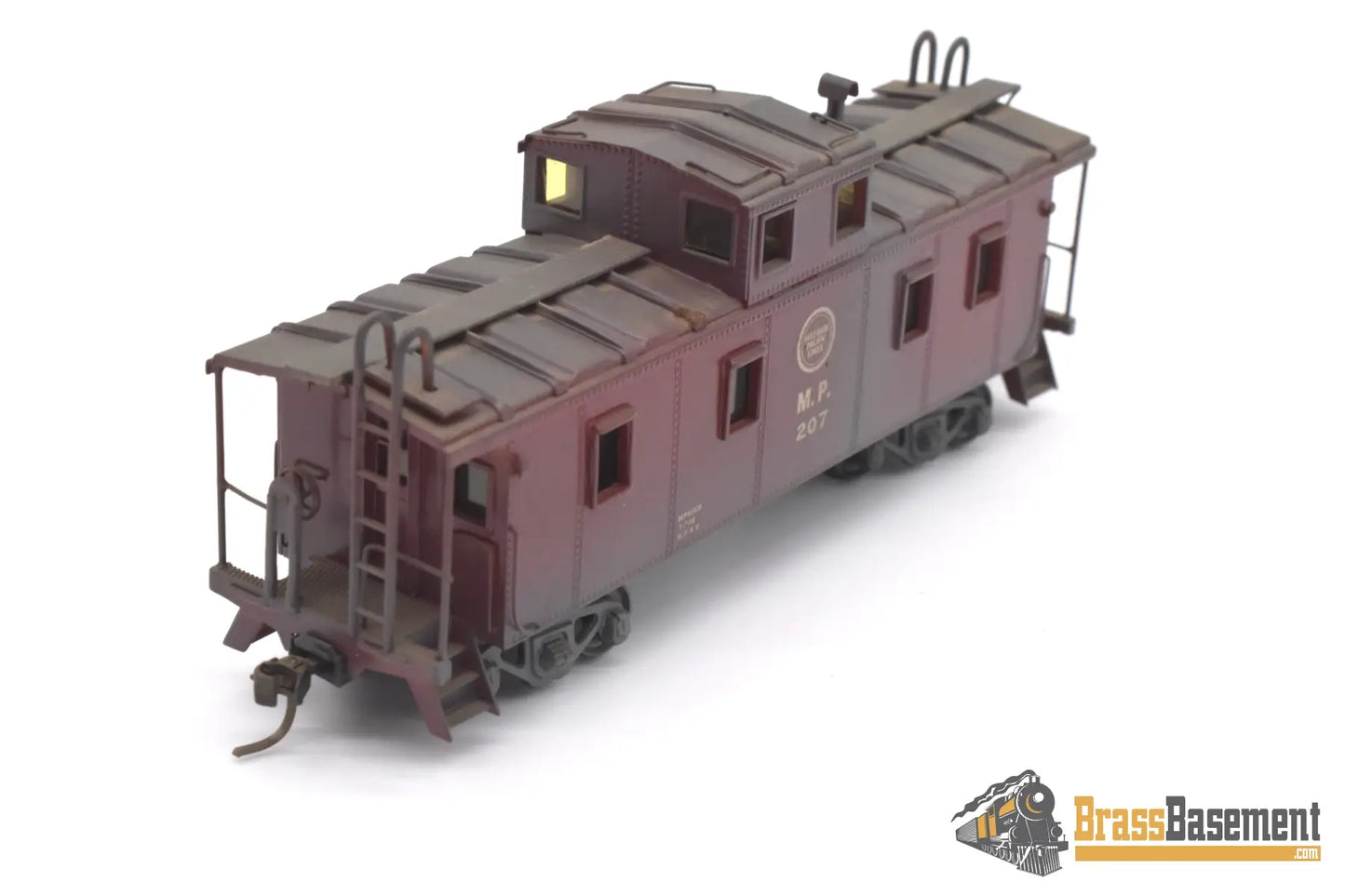 Ho Brass - Hallmark Missouri Pacific Mopac Mv Steel Caboose Custom Painted