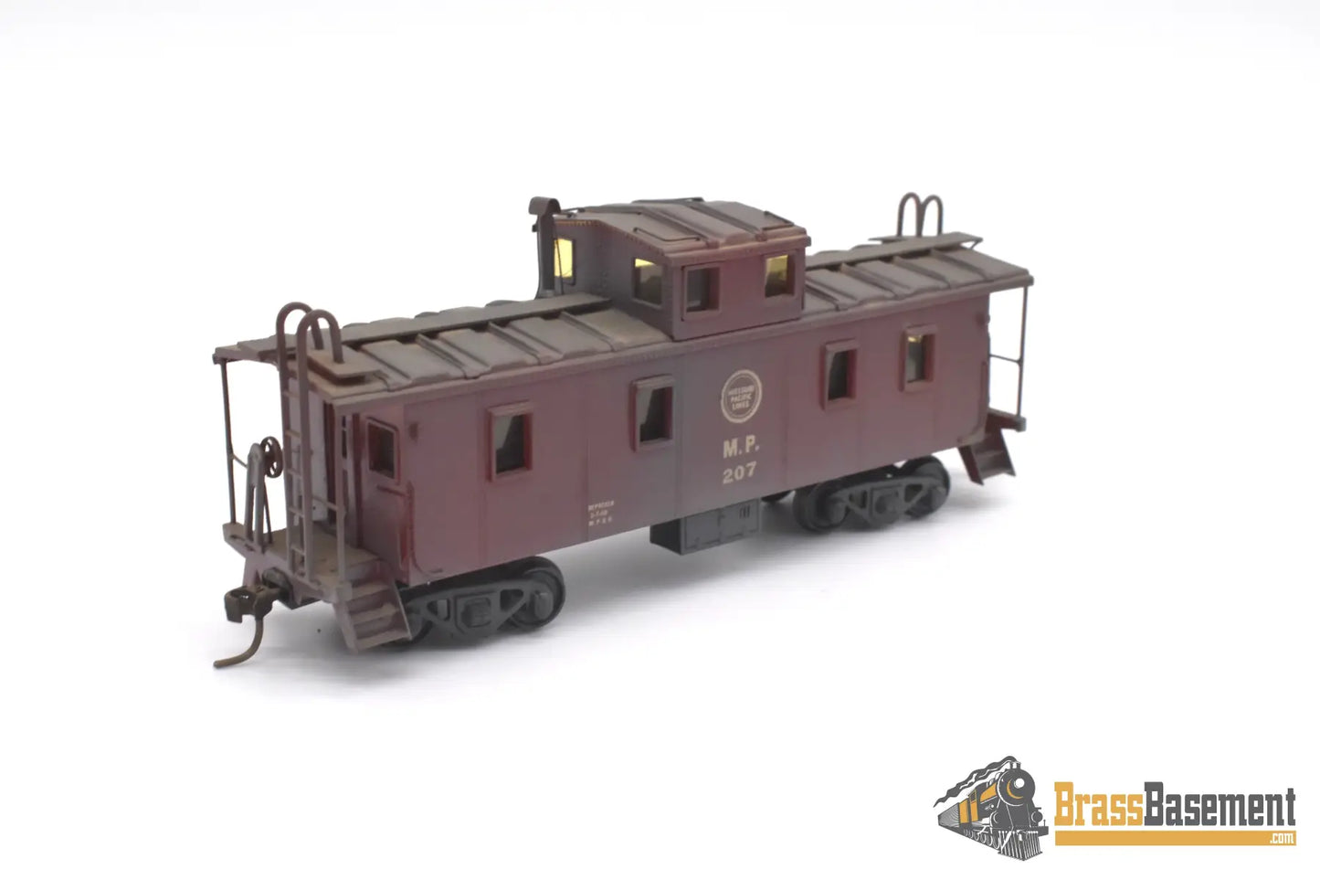 Ho Brass - Hallmark Missouri Pacific Mopac Mv Steel Caboose Custom Painted