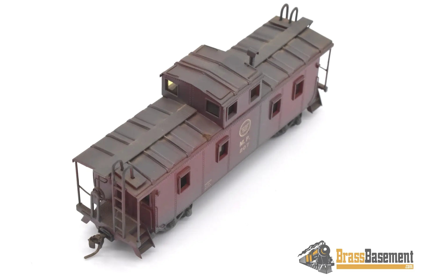 Ho Brass - Hallmark Missouri Pacific Mopac Mv Steel Caboose Custom Painted