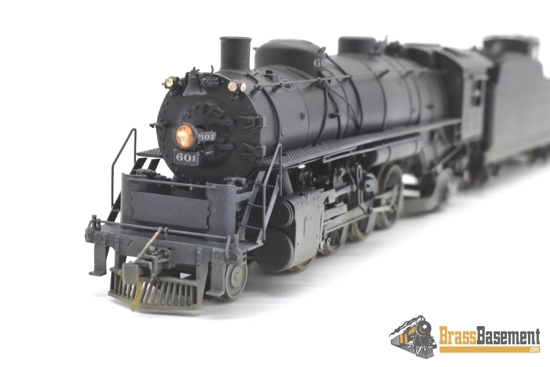 Ho Brass - Hallmark Models Midland Valley 2-8-2 #601 Nice Black Paint Steam