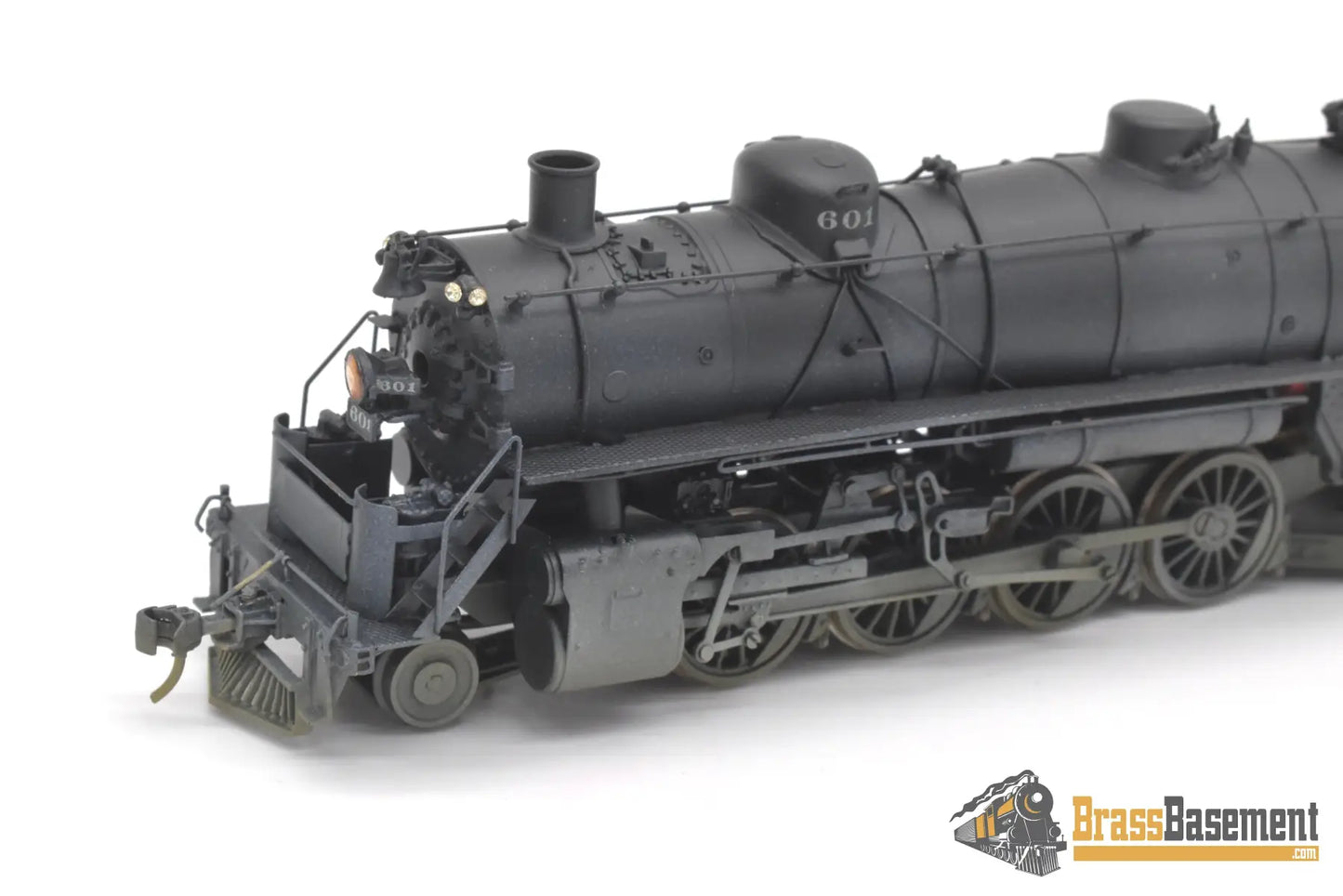 Ho Brass - Hallmark Models Midland Valley 2-8-2 #601 Nice Black Paint Steam