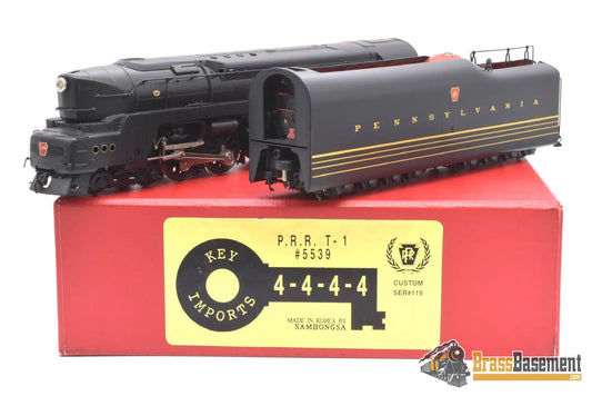 Ho Brass - Key Imports C/S #119 Pennsylvania Rr Prr T1 4 - 4 - 4 - 4 #5539 - F/P Mint Steam