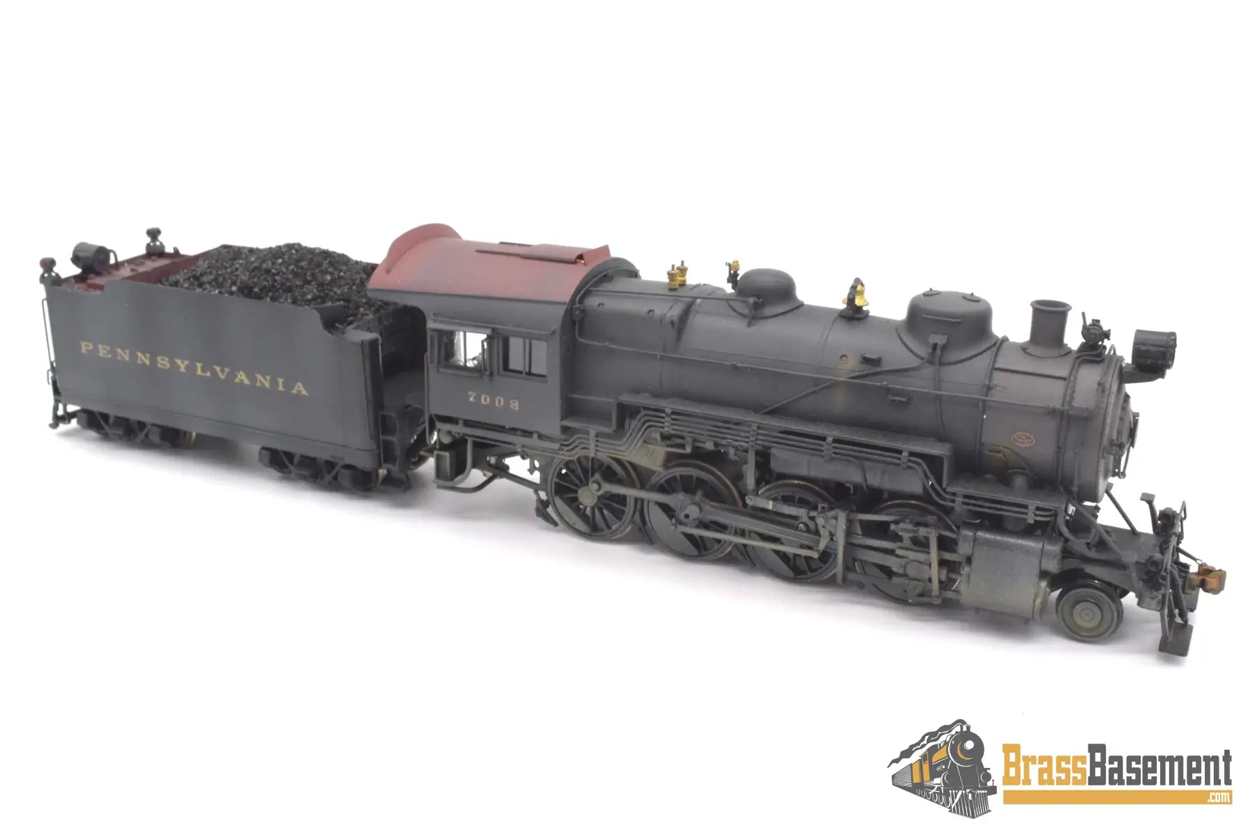 Ho Brass - Key Imports C/S #50 Pennsylvania Rr Prr H10 2 - 8 - 0 #7009 No Stoker F/P Weathered Steam