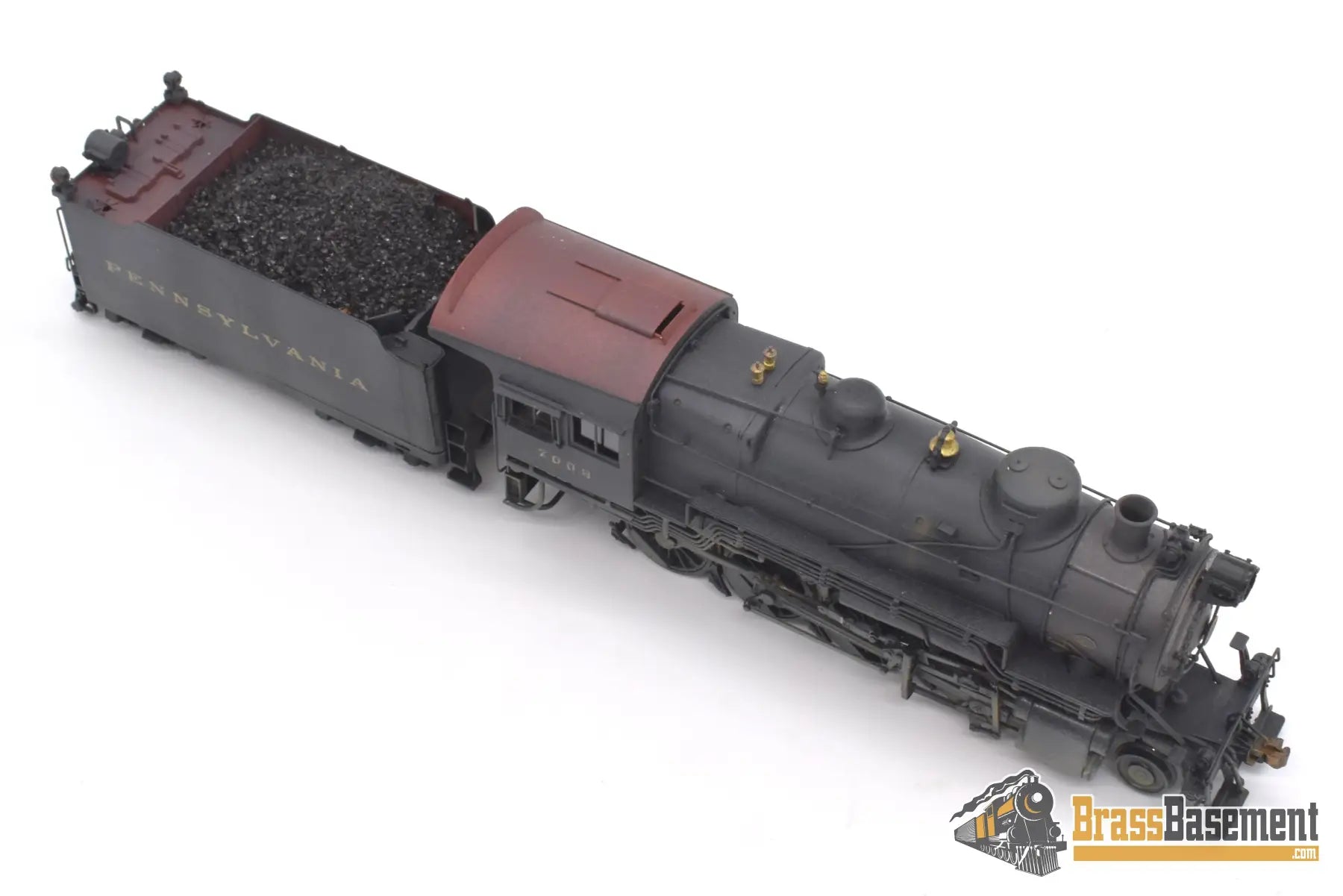 Ho Brass - Key Imports C/S #50 Pennsylvania Rr Prr H10 2 - 8 - 0 #7009 No Stoker F/P Weathered Steam