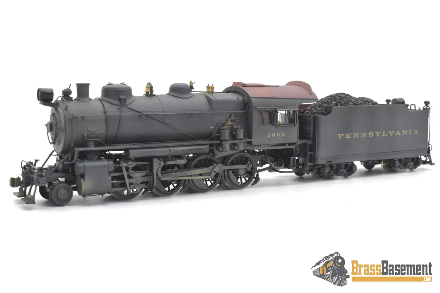 Ho Brass - Key Imports C/S #50 Pennsylvania Rr Prr H10 2 - 8 - 0 #7009 No Stoker F/P Weathered Steam