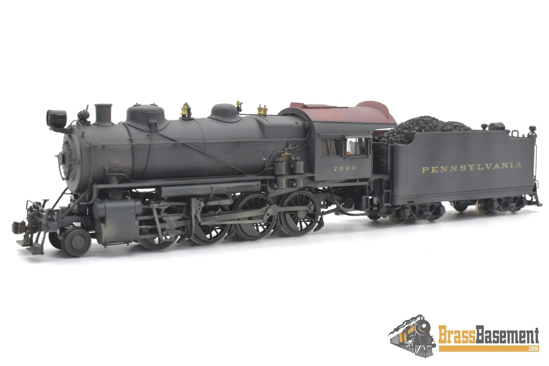 Ho Brass - Key Imports C/S #50 Pennsylvania Rr Prr H10 2 - 8 - 0 #7009 No Stoker F/P Weathered Steam