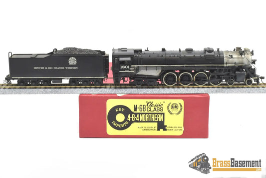 Ho Brass - Key Imports D&Rgw Rio Grande M - 68 4 - 8 - 4 Northern #1801 Custom Paint Nice Steam