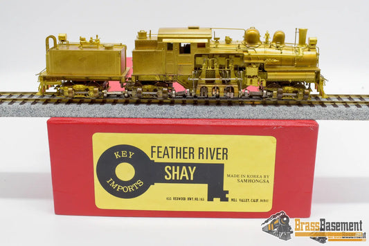 Ho Brass - Key Imports Feather River Shay Unpainted Runs Amazingly Well Steam