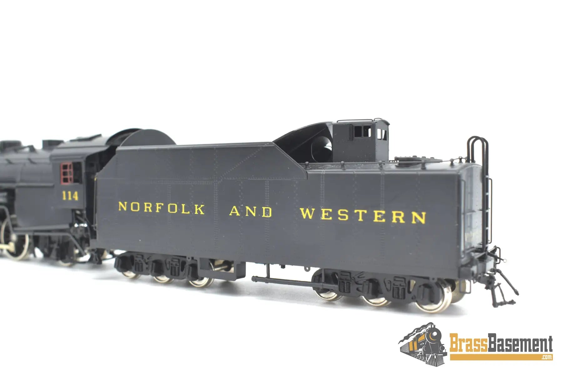 HO Brass - Key Imports N&W Norfolk & Western K-1 4-8-2 #114 w/ 16000G  Tender - Custom Series #31