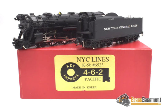 Ho Brass - Key Imports New York Central K - 5B 4 - 6 - 2 ’Big Four’ #6523 F/P Mint Steam