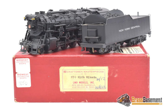 Ho Brass - Lmb New York Central Nyc H - 10B Mikado W/ 12 Wheel Tender Custom Paint Steam