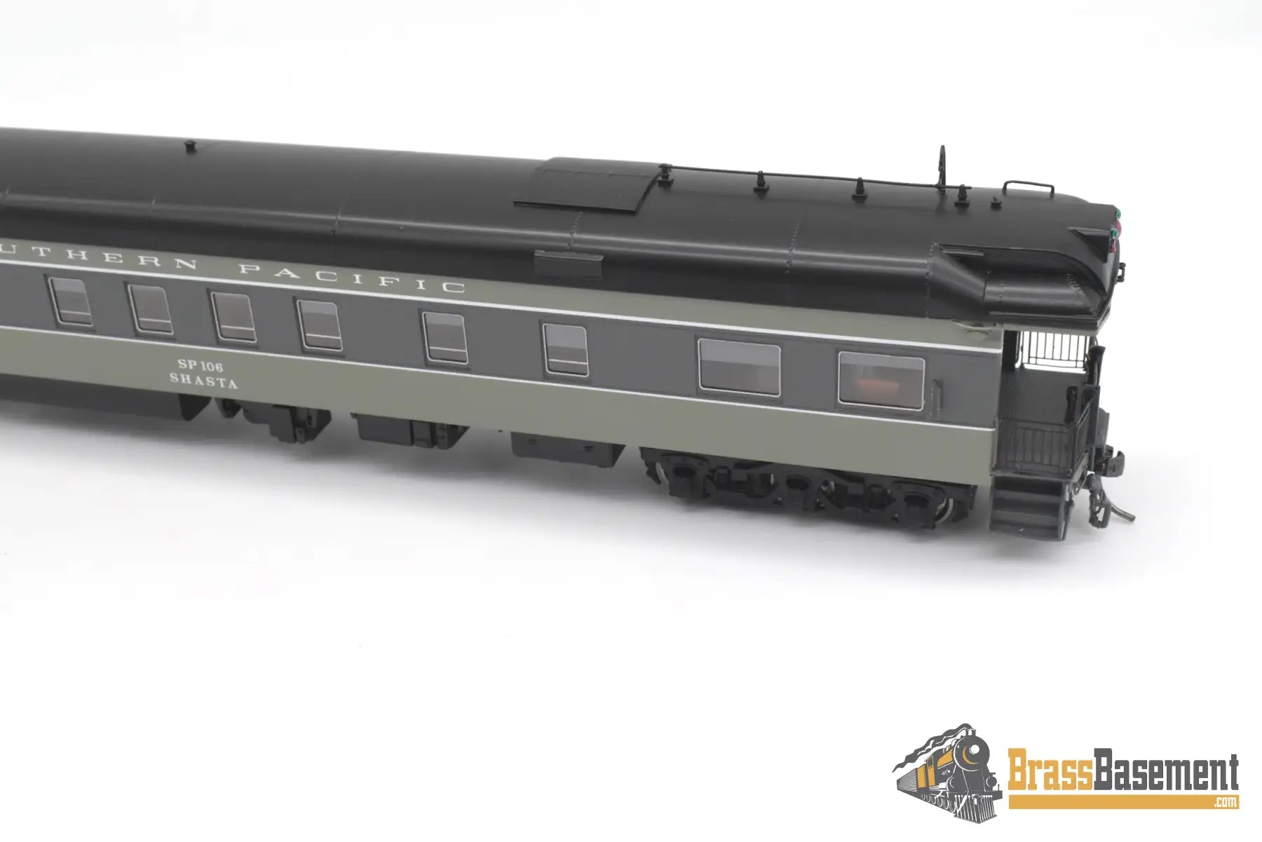 Ho Brass - Nbl Sp Business Car #106 ’Shasta’ 1958-65 Era Version 1B Fp Two Tone Gray Passenger