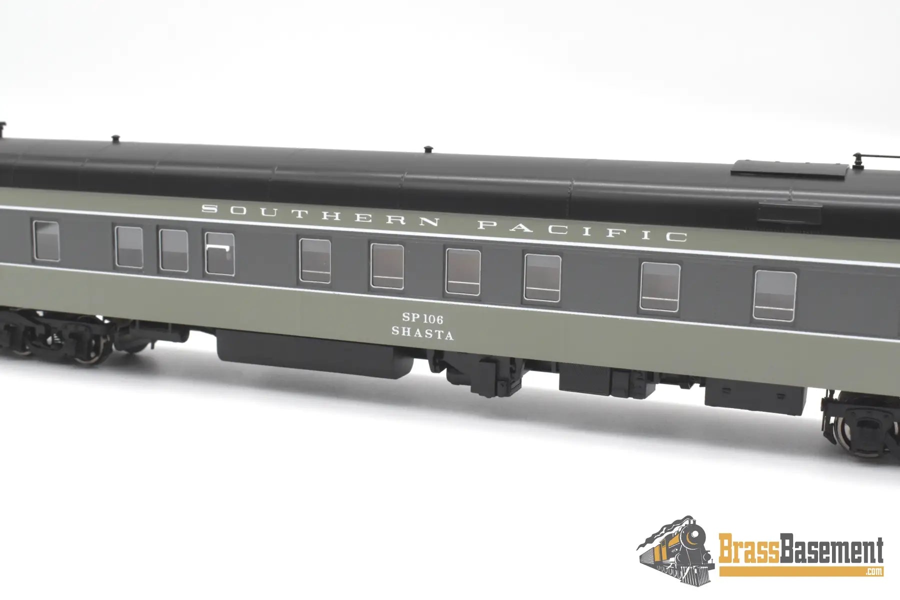 Ho Brass - Nbl Sp Business Car #106 ’Shasta’ 1958-65 Era Version 1B Fp Two Tone Gray Passenger