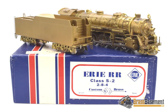 Ho Brass - Njcb St - 271 Erie Class S - 2 2 - 8 - 4 Berkshire Unpainted Notes Steam