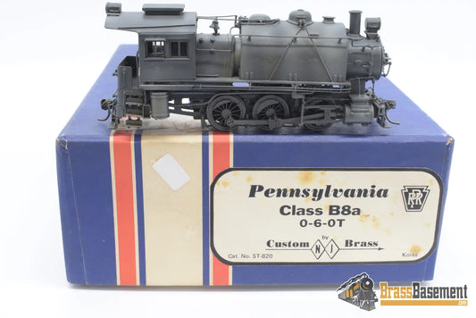 Ho Brass - Njcb St - 820 Pennsylvania Rr Prr B8A 0 - 6 - 0T Shop Switcher Heavy Weathering