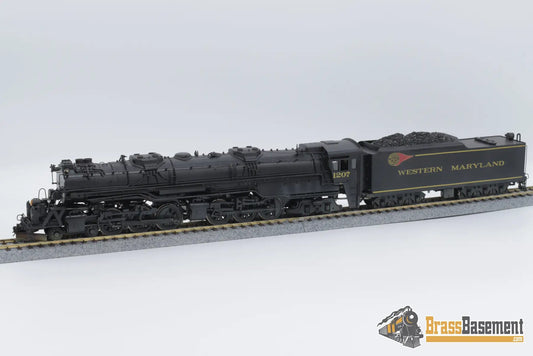 Ho Brass - Njcb Western Maryland M - 2 4 - 6 - 6 - 4 Custom Painted Steam